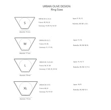 Load image into Gallery viewer, Asteroid ring sizes guide