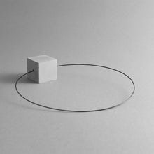 Load image into Gallery viewer, Detail of Grey Cube Necklace
