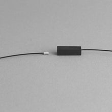 Load image into Gallery viewer, Detail of the Black Rectangle Necklace's magnetic chain