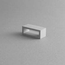 Load image into Gallery viewer, Detail of Grey Rectangle Necklace's pendent