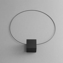 Load image into Gallery viewer, Detail of the Black Zero Necklace
