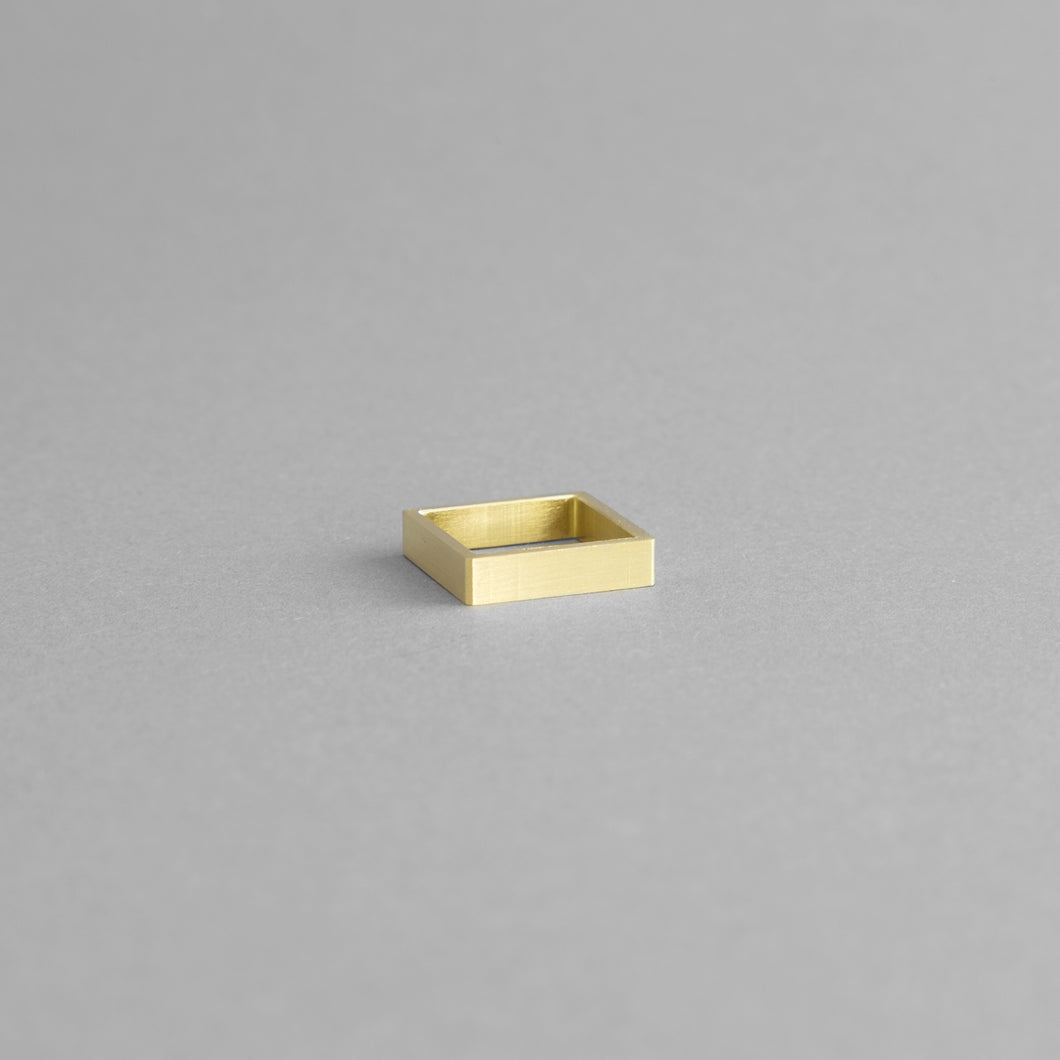 Detail of the Brass Square Ring