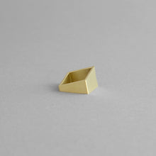 Load image into Gallery viewer, Detail of the Brass Square Ring model 06