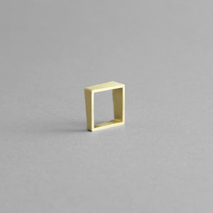Detail of the Brass Square Ring model 04