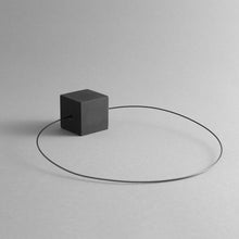 Load image into Gallery viewer, Detail of Black Cube Necklace  